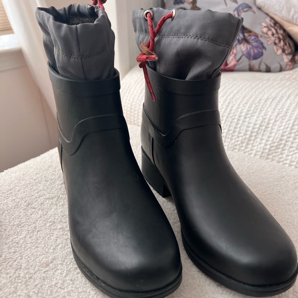 Lucky Brand Rebeka Rain Boots W/ Faux Fur Liners Size 7